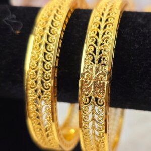 Premium Gold-Design Greek Key Adjustable Bangles (B-008)