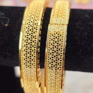 Premium Gold-Design Greek Key Adjustable Bangles (B-009)
