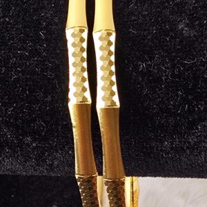 Artistic Gold-Plated Bamboo-Style Bangles (B-022)